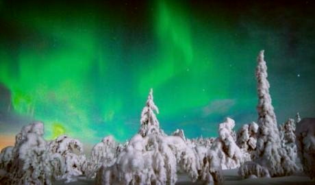 Polarlichterzeit in Finnisch Lappland