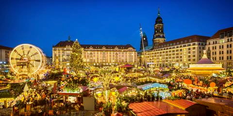 Titelbild für Dresden mit Striezelmarkt